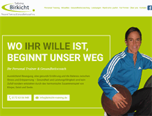 Tablet Screenshot of birkicht-training.de